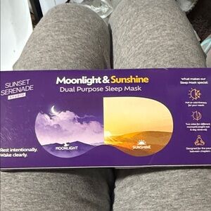 Sunset Serenade Studio Dual Purpose Sleep Mask - Moonlight & Sunshine